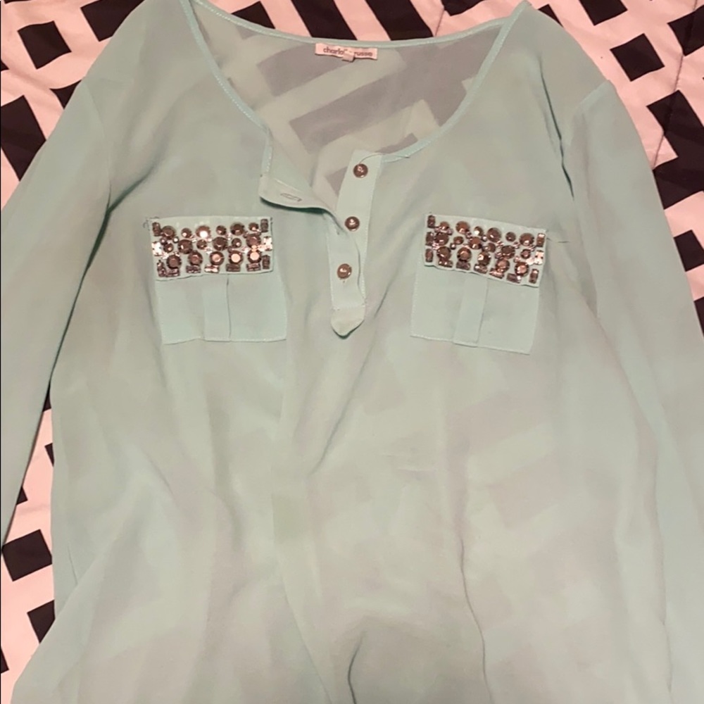 Mint Green Blouse